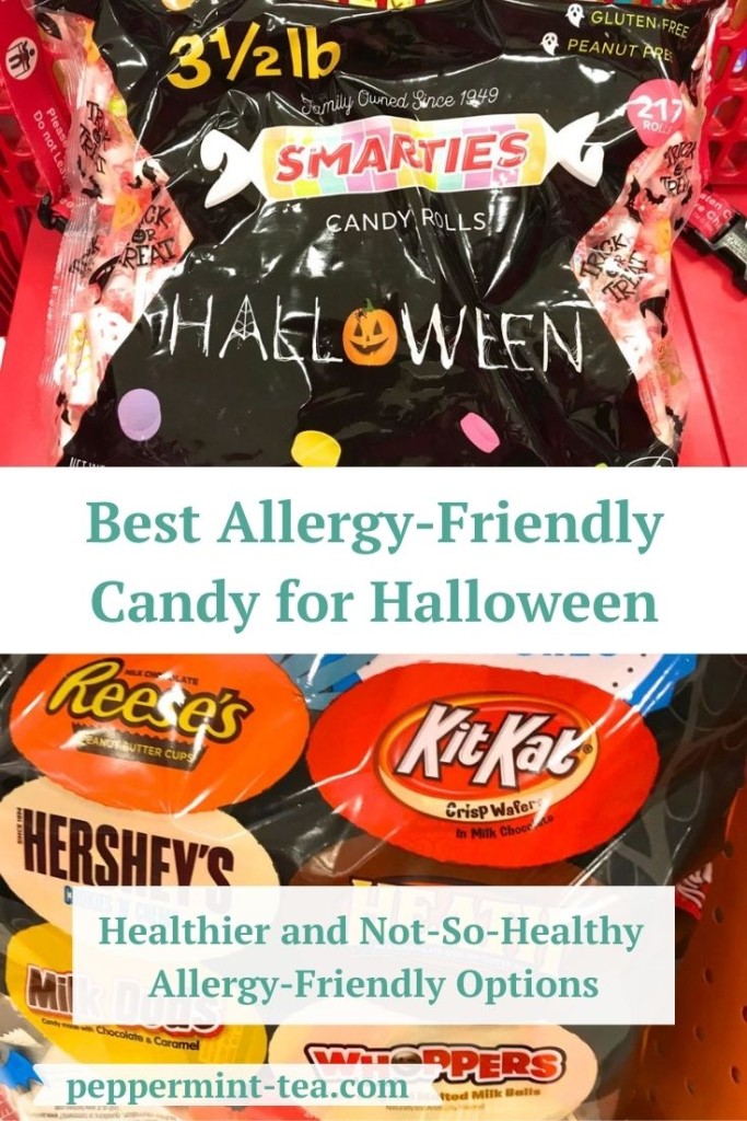 Images that show some of the allergy-friendly halloween candy