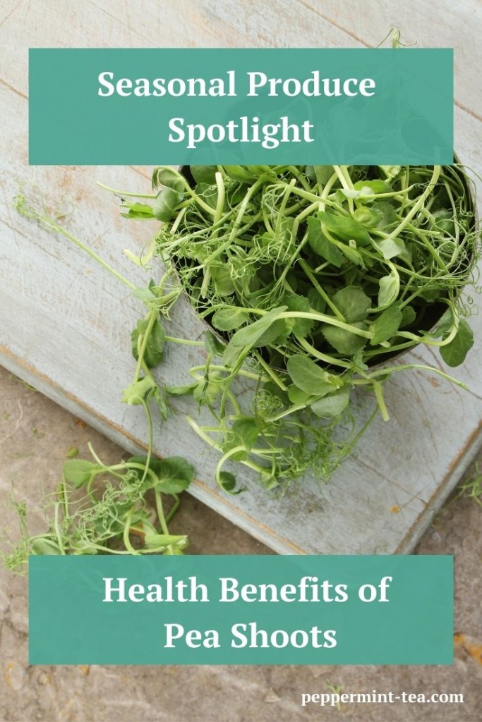 Photo of pea shoots in a bowl