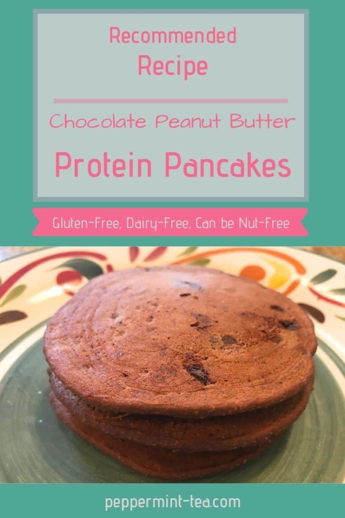 Chocolate Peanut Butter Protein Pancakes